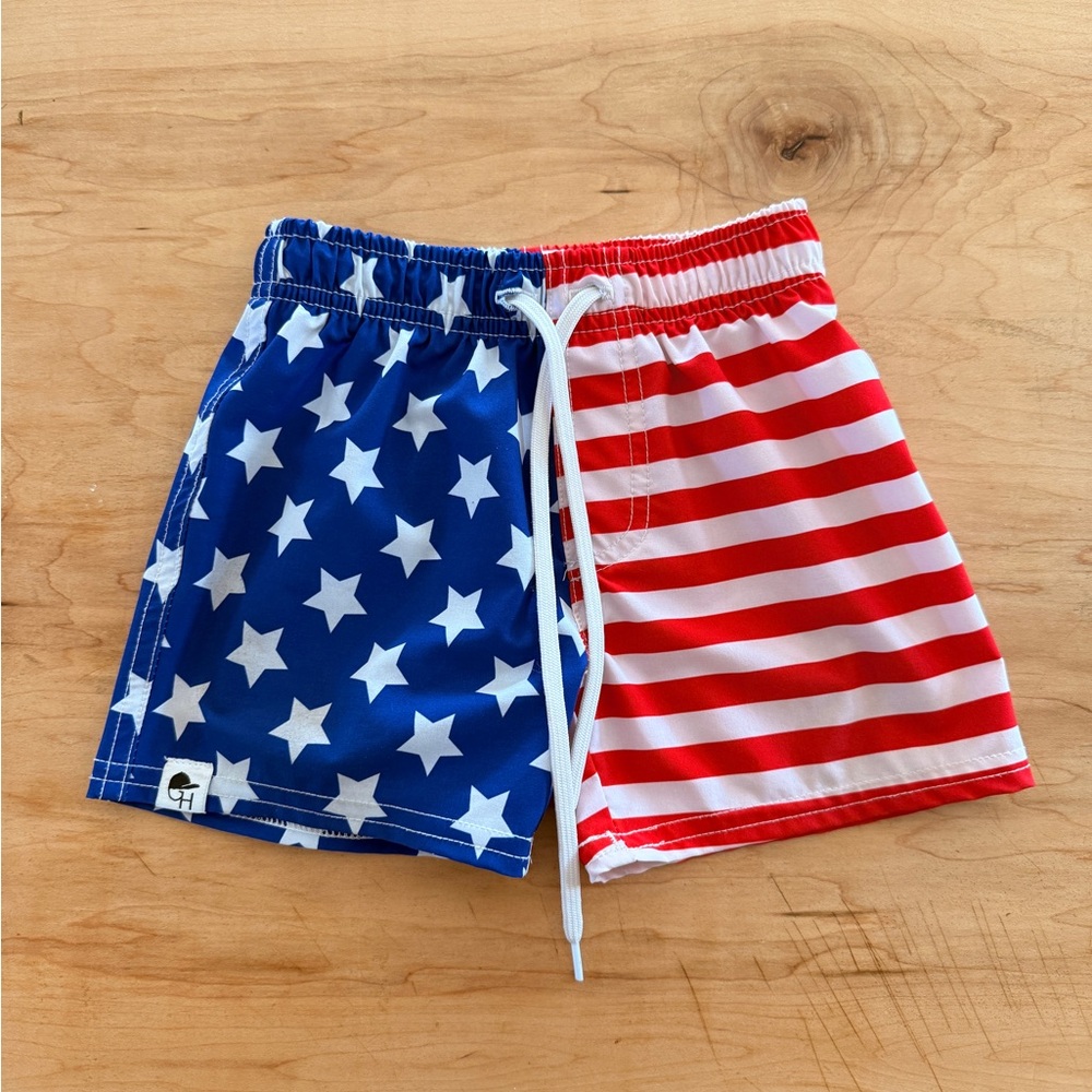 George Hats Toddler American Swim Shorts 3/4